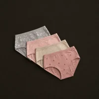Pastel Underwear Cascade on Dark Background